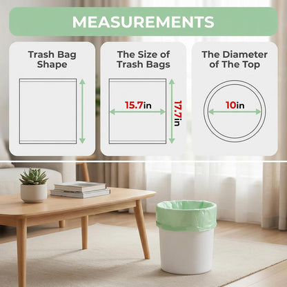 YHEEL Small Trash Bags - 1.2 Gallon Unscented Leak-Proof Liners for Office & Bedroom | 150 Count