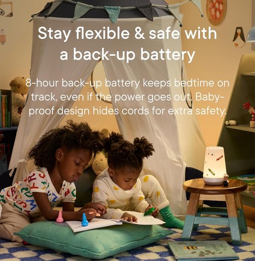 Hatch Rest+ Sound Machine - 2nd Gen Baby Night Light & Alarm Clock | Portable White Noise & Sleep Trainer