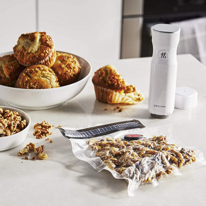 ZWILLING Fresh & Save Vacuum Sealer Machine - Airtight Food Storage Set with Glass Containers & Sous Vide Bags