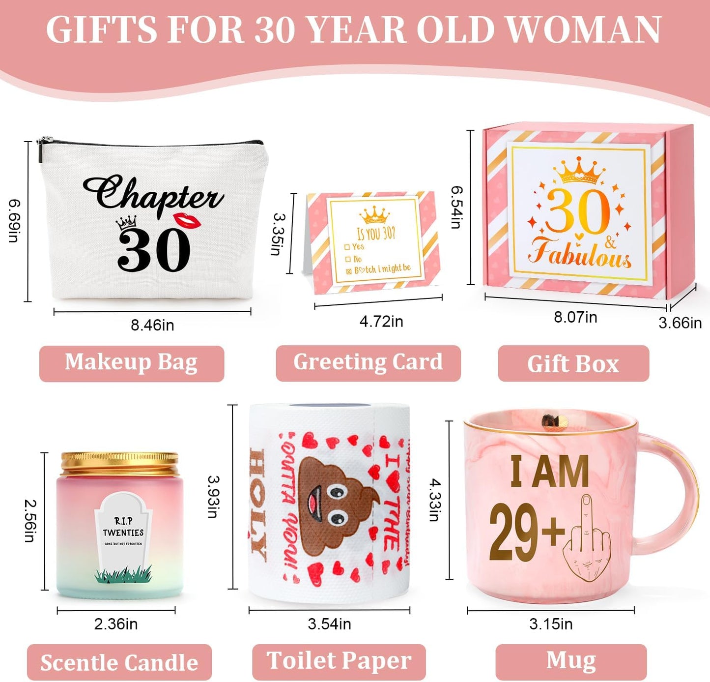 Regine Switzerland 30th Birthday Gifts for Women | Funny Coffee Mug & Makeup Bag Set - Perfect for Her