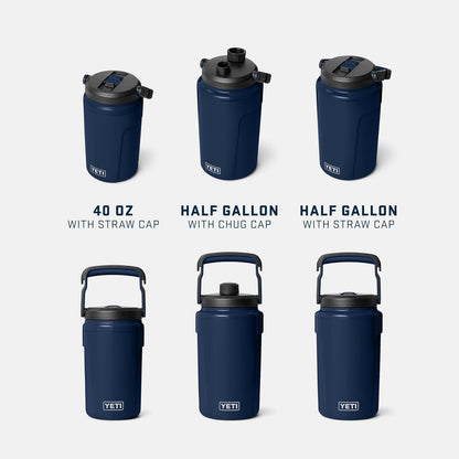 YETI Silo Half Gallon Insulated Water Jug - Leakproof Sports Bottle with Straw Cap & Fence Hook Handle - Keeps Drinks Ice-Cold, White