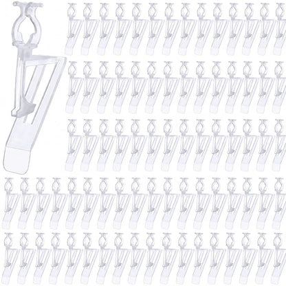 Gutter Light Clips for C7/C9 Christmas Lights - 200 Pack, Clear (Variation: Clear+200)