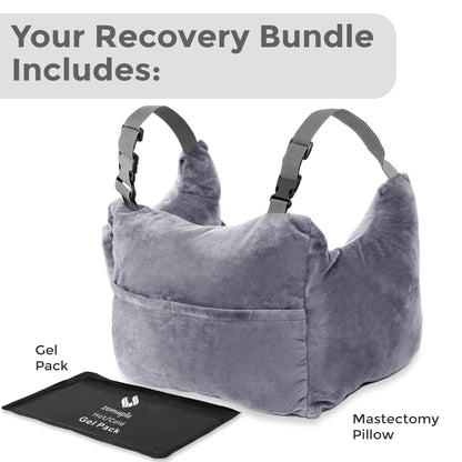 Zomaple Mastectomy Pillow - Post Surgery Pillow, Mastectomy Recovery Must Haves, Breast for After Heart Surgery, Reduction & Augmentation Patients Sleeping, Recovery Seatbelt Protection-Surgery Gift