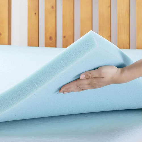 Best Price Mattress 1.5 Inch Memory Foam Mattress Topper - Cooling Gel Infusion, CertiPUR-US Certified, Queen Size