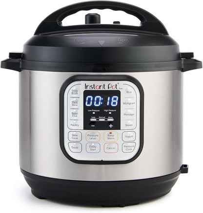 Instant Pot Duo 7-in-1 Electric Pressure Cooker - 8 Quart Stainless Steel with 800+ Recipes App