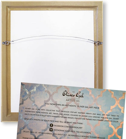 Oliver Gal Canvas Print - Van Gogh in Golden Blossoms Wall Art for Living Room & Bedroom | 36" x 24" Gold Frame