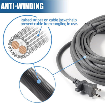 Shark Power Cord - 36ft Replacement for Navigator & Rotator Lift-Away Vacuum Models
