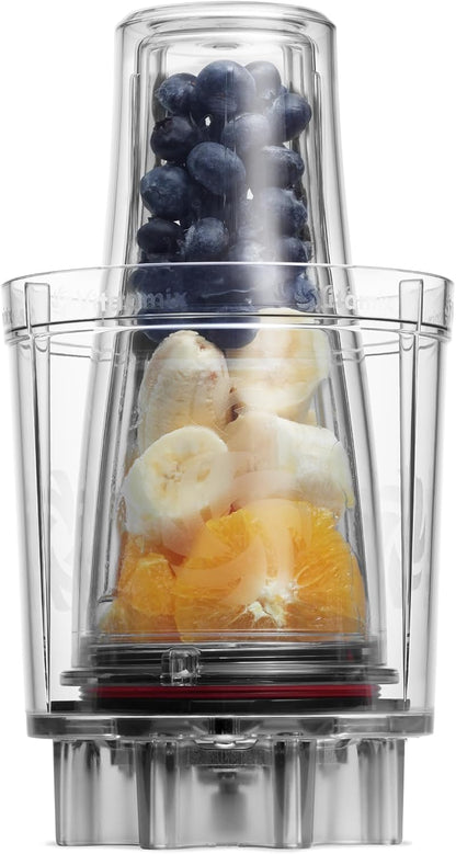 Vitamix Personal Cup Adapter - BPA-Free, Dishwasher-Safe with Two 20-Ounce Blender Cups & Lids