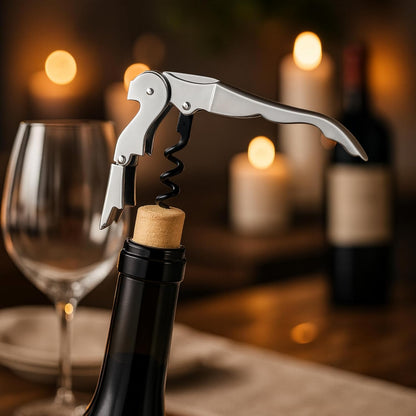 Oggi Corkscrew, Stainless Waiter's, Stainless Steel