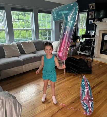 2 Numbers Balloon - 40 Inch Pink & Purple - Perfect for Birthday, Graduation, or Baby Shower Celebrations
