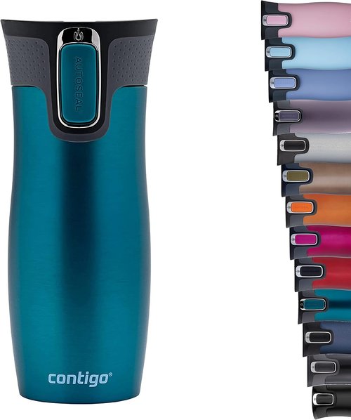 Contigo West Loop Travel Mug - Stainless Steel Vacuum Flask, Leakproof & BPA-Free Lid - 16 oz
