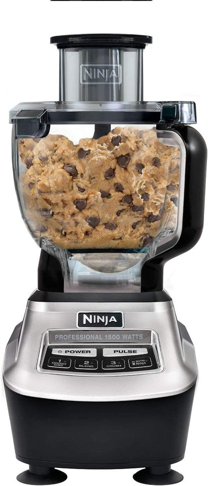 Ninja BL773CO Food Processor Blender - Powerful 67 Oz Capacity - Sleek Black Finish (Renewed)