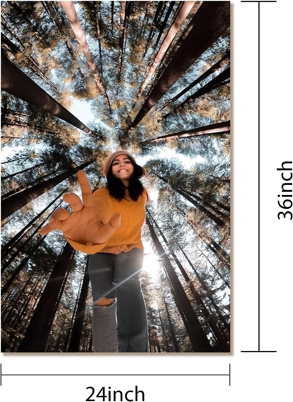 Personalized Custom Poster Print | Unframed 24''x36'' - Upload Your Image for Stunning Canvas Art