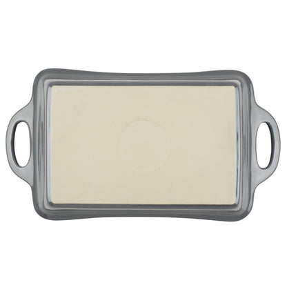 Rachael Ray 9" x 13" Rectangular Stoneware Baker, Gray