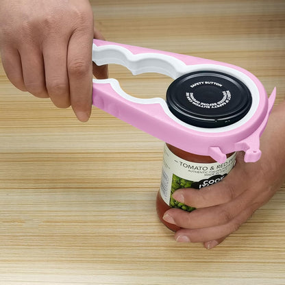 Otstar Jar Opener - Easy Grip Bottle & Can Opener for Seniors with Arthritis | Pink Color