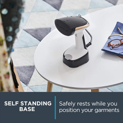 Rowenta Handheld Clothes Steamer - 15-Second Heat-Up, 4 Ounce Capacity, Portable & Travel-Friendly, White | DR3030