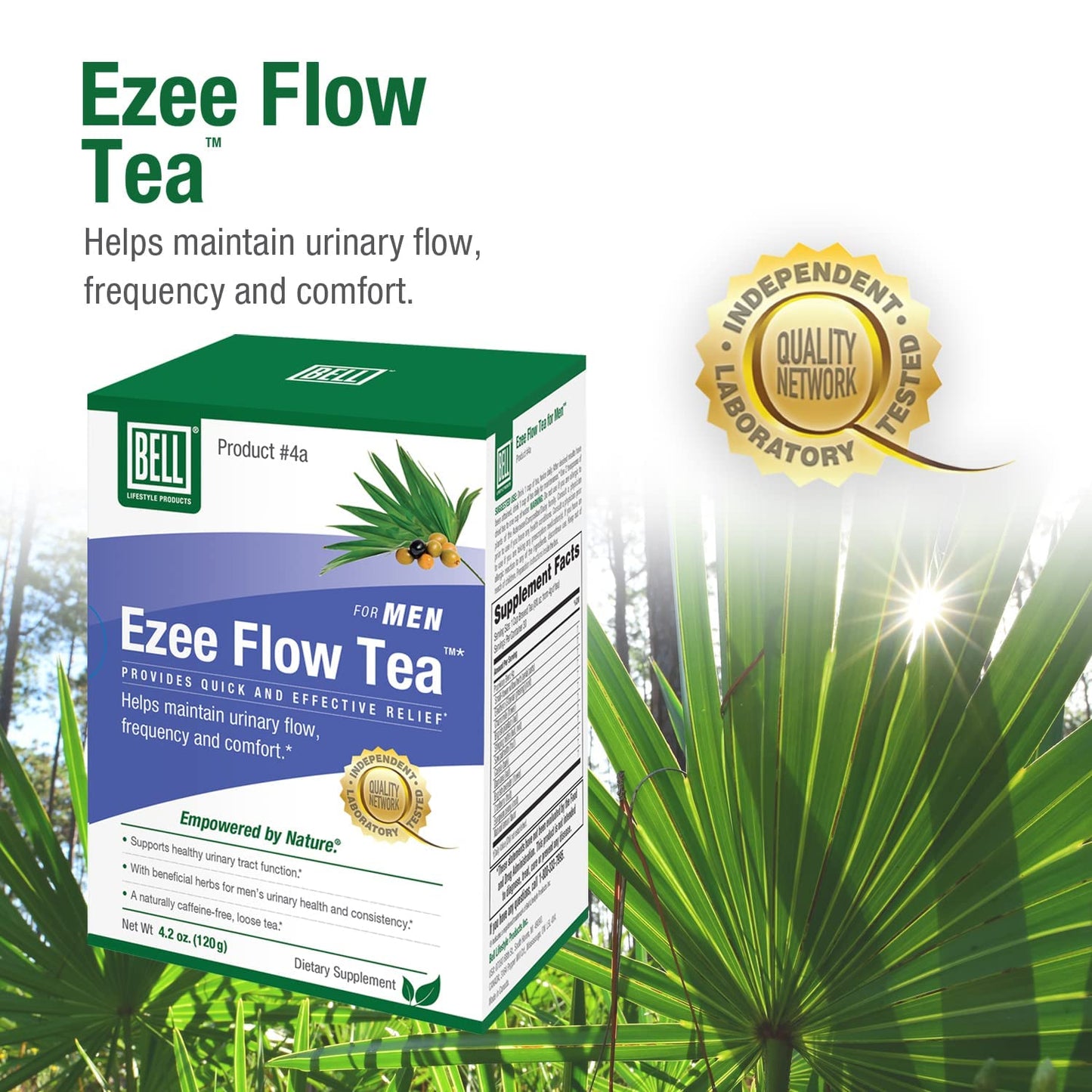 Bell Ezee Flow Urinary Support Tea for Men -A Natural Solution - Helps Ease The Flow and Normalize Urinary Frequency Without The Burning and Dribbling