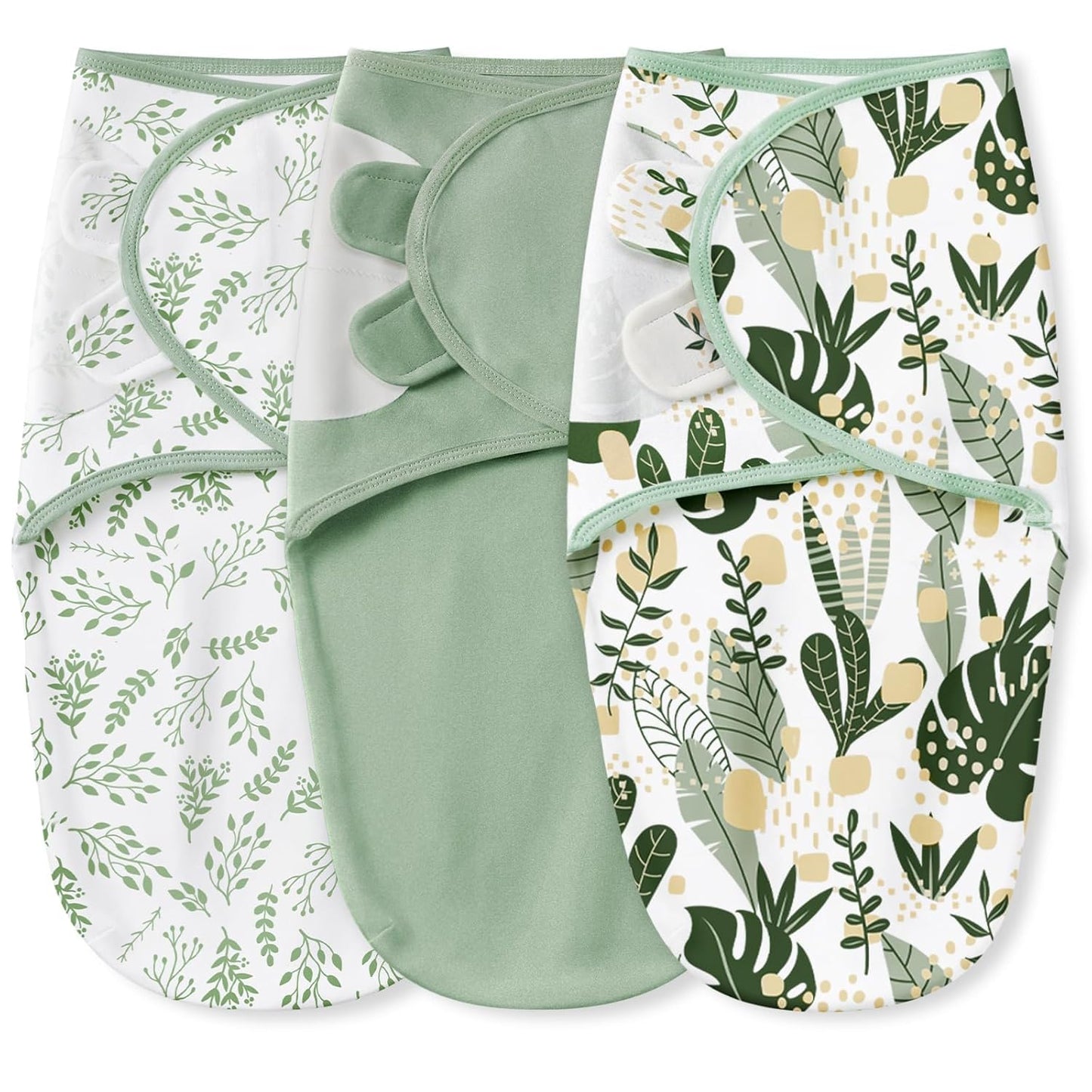 Yoofoss Baby Swaddle Sack - 100% Organic Cotton, Adjustable & Breathable for Newborns 0-3 Months
