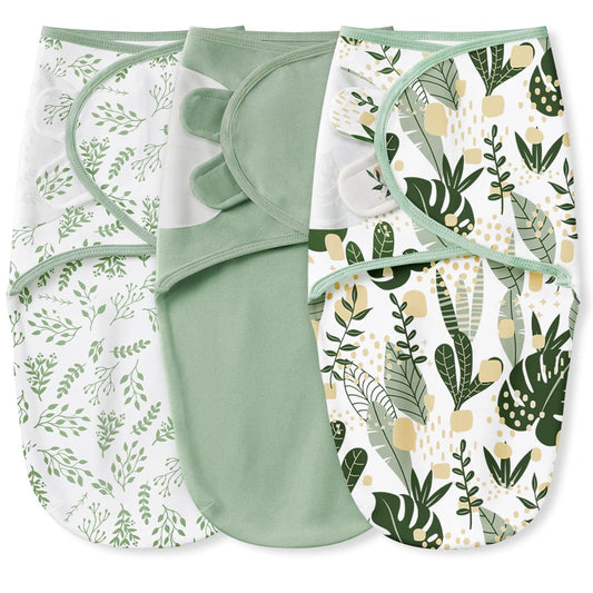 Yoofoss Baby Swaddle Sack - 100% Organic Cotton, Adjustable & Breathable for Newborns 0-3 Months
