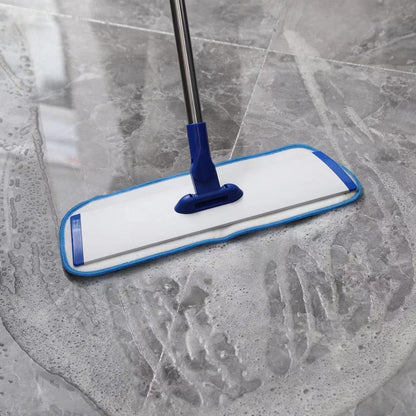 Skiennix 18" Microfiber Mop - Professional Floor Cleaning with Stainless Steel Handle & 4 Washable Pads
