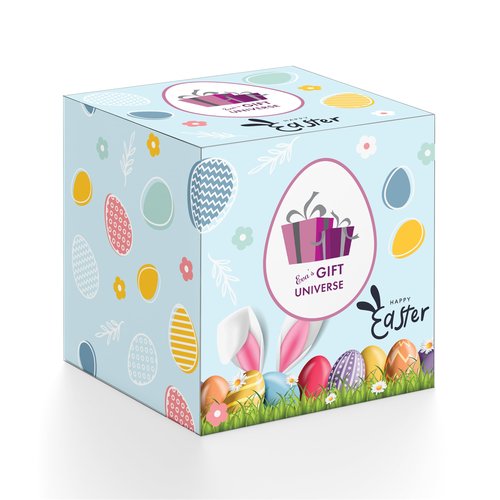 Eva's Gift Universe Easter Basket Tin (44 Count) Filled with Candy Great Package for Family and Friends, Huevos de Pascua