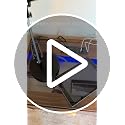 iPormis Walnut Fluted Nightstand with Charging Station, 2 Drawers & LED Glass – Walnut