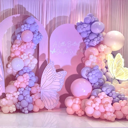 Regine Switzerland 60 PCS Pink & Purple Balloons - 12 Inch Metallic Latex for Princess Birthday & Baby Shower Decorations