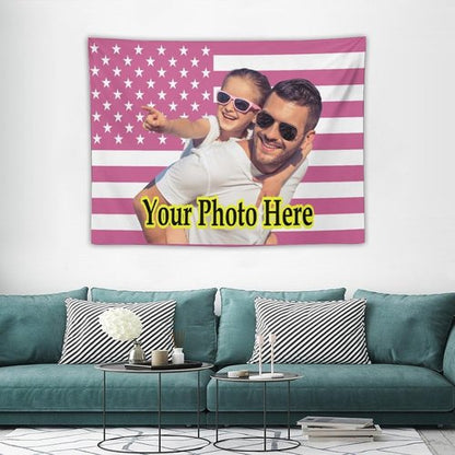 KAMXPOE Custom Tapestry - Personalized The Weeknd Poster Flag for Wall Decor | 40x30 Inch