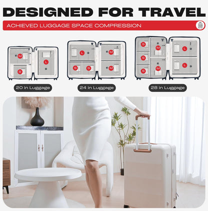 Travel Vacuum Storage Bags - 18 Pack Compression Bags with Rechargeable USB Pump | Ideal for Luggage & Suitcase