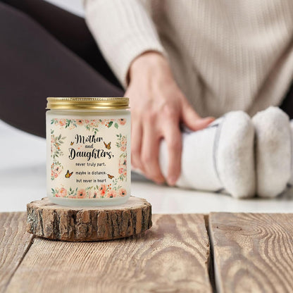 Regine Switzerland | Mom Gifts Candle - Heartfelt "Never Truly Apart" Design | Perfect for Daughters