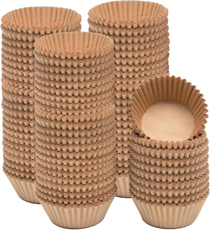 Qiqee 1000pcs Natural Cupcake Liners - No Smell Food Grade Baking Cups | Standard Size