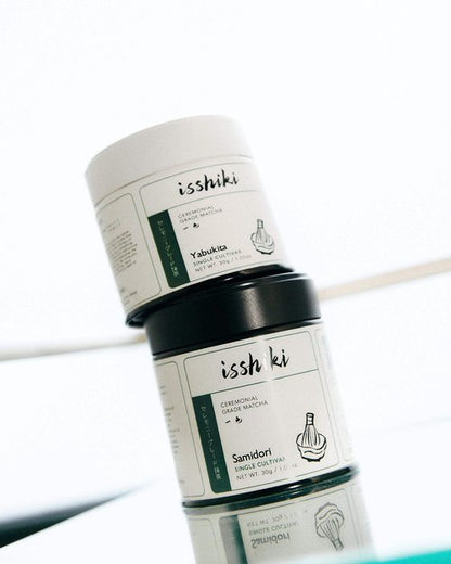 Isshiki Matcha Powder – Premium Ceremonial Grade Samidori Green Tea from Uji, Japan – Exceptional Authentic Japanese Matcha - Quality 30g Tin - 20 Servings