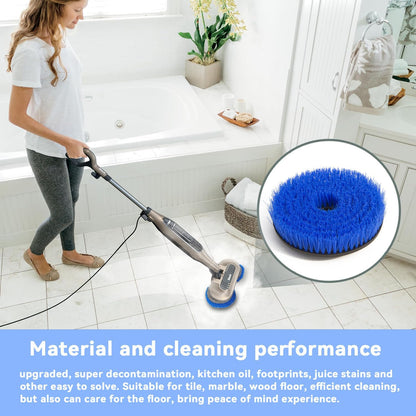 Shark S7001 Mop Pad Replacement Brush Heads - Professional Cleaning & Polishing for Tile Floors | Blue