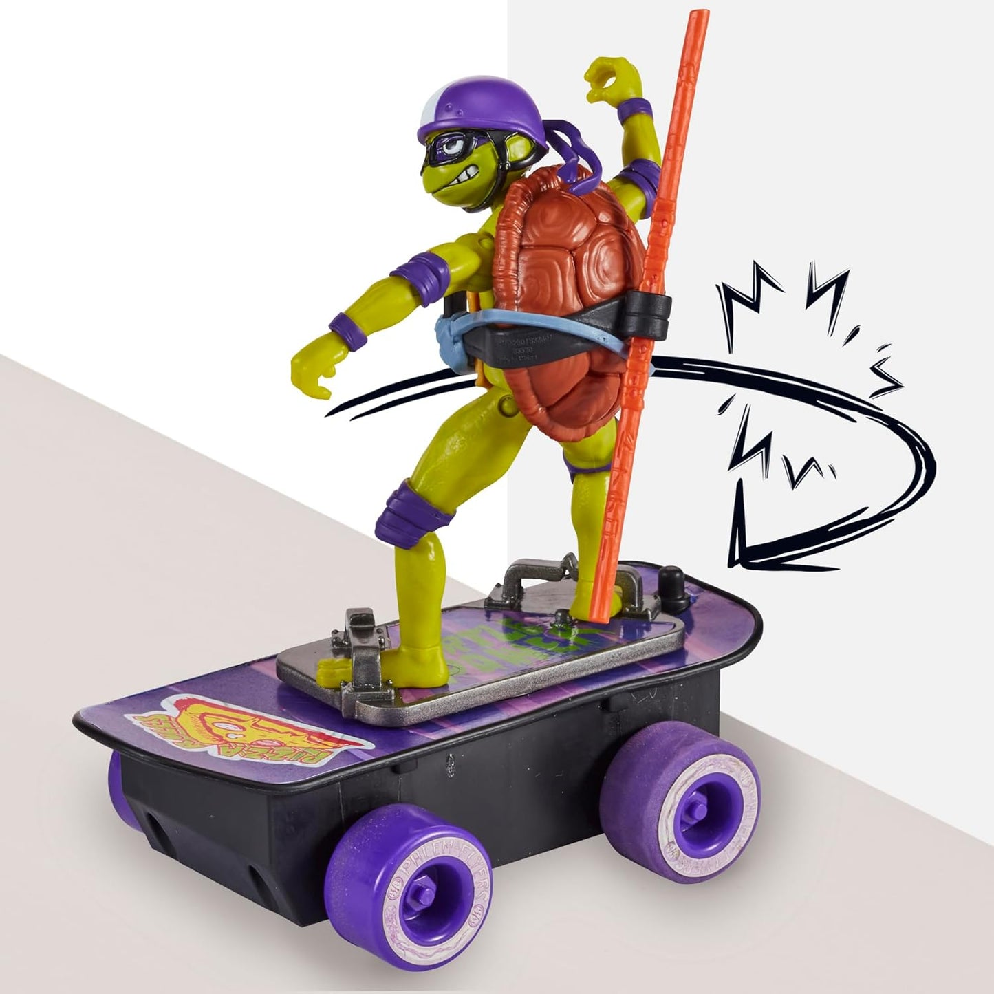 Playmates Toys - Teenage Mutant Ninja Turtles Donatello Skateboard Figure with Accessories | Exclusive Edition