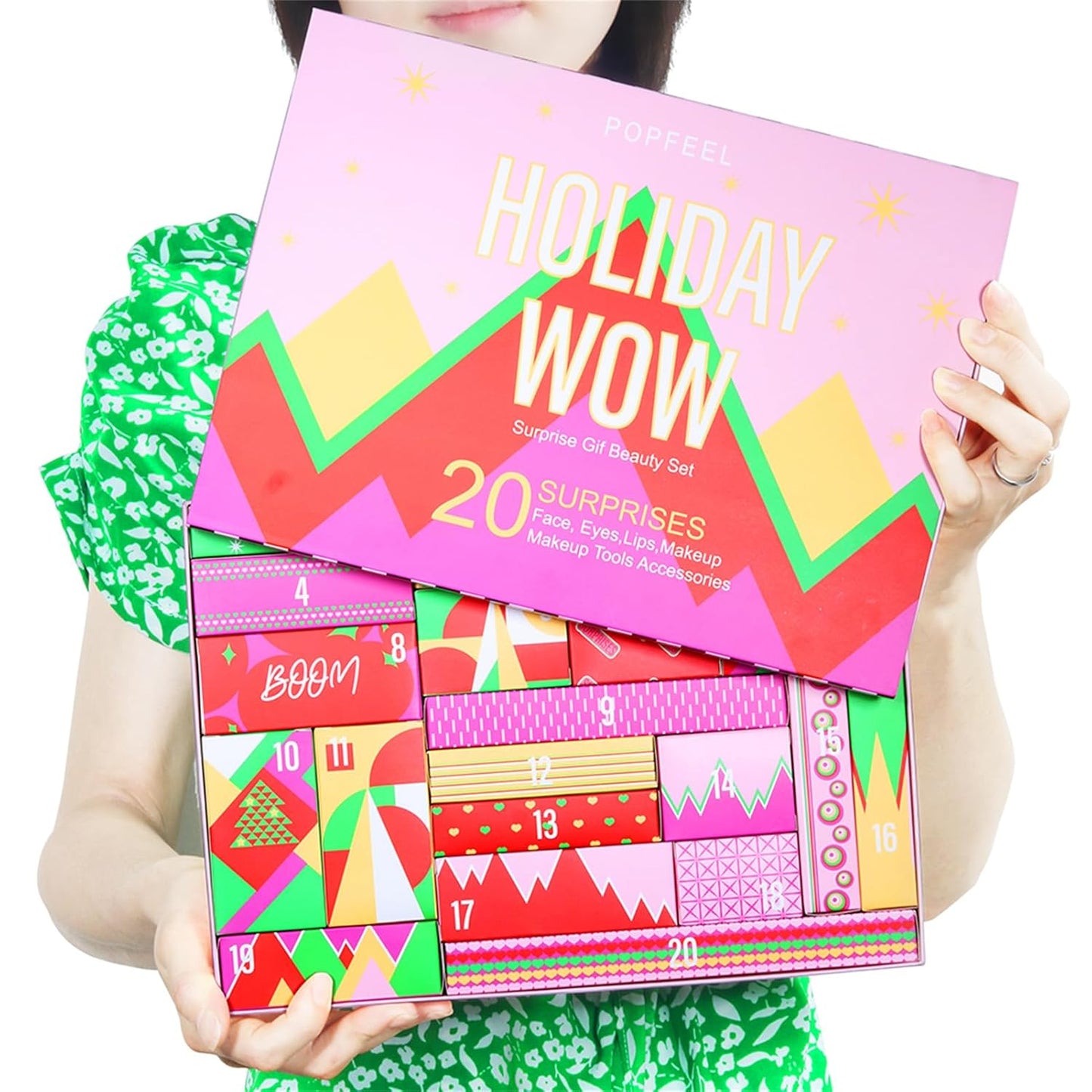 Skiennix Makeup Advent Calendar 2026 - All-In-One Kit with Eyeshadow Palette, Lipstick & Foundation | Perfect New Year Gift for Teens & Women