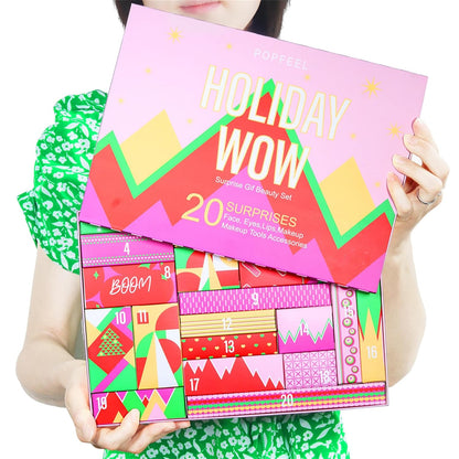 Skiennix Makeup Advent Calendar 2026 - All-In-One Kit with Eyeshadow Palette, Lipstick & Foundation | Perfect New Year Gift for Teens & Women