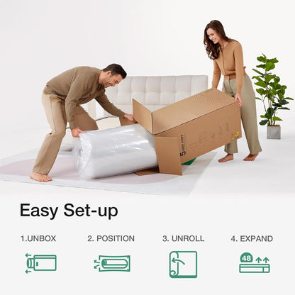 Novilla Twin Mattress - 6 Inch Foam & Spring Hybrid for Restful Sleep | Medium Firm, CertiPUR-US Certified