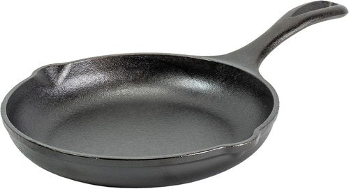 Lodge 8" Cast Iron Skillet - Chef Collection - Perfect Sear & Ergonomic Handles - Superior Heat Retention