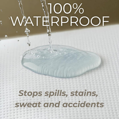 Queen Size Premium Mattress Protector - 100% Waterproof Tencel Cover | Cooling & Breathable Deep Pocket Design