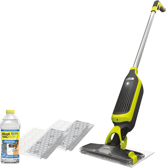 Shark VACMOP Cordless Hard Floor Vacuum Mop - Includes 2 Disposable Pads & 12oz Solution | Charcoal Gray