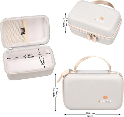Aproca Travel Iron Case - Portable Storage Bag for Newbealer Mini Dry Iron | Grey (Case Only)