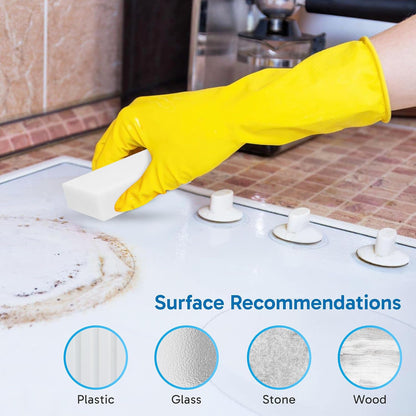 Skiennix Extra Large Eraser Sponge - Extra Thick, Long Lasting Magic Melamine Cleaning Pads | 20 Pack, White