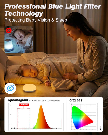 Skiennix Baby Night Light - Soft BPA-Free Egg Design with Dimming | Rechargeable & Portable for Nursery