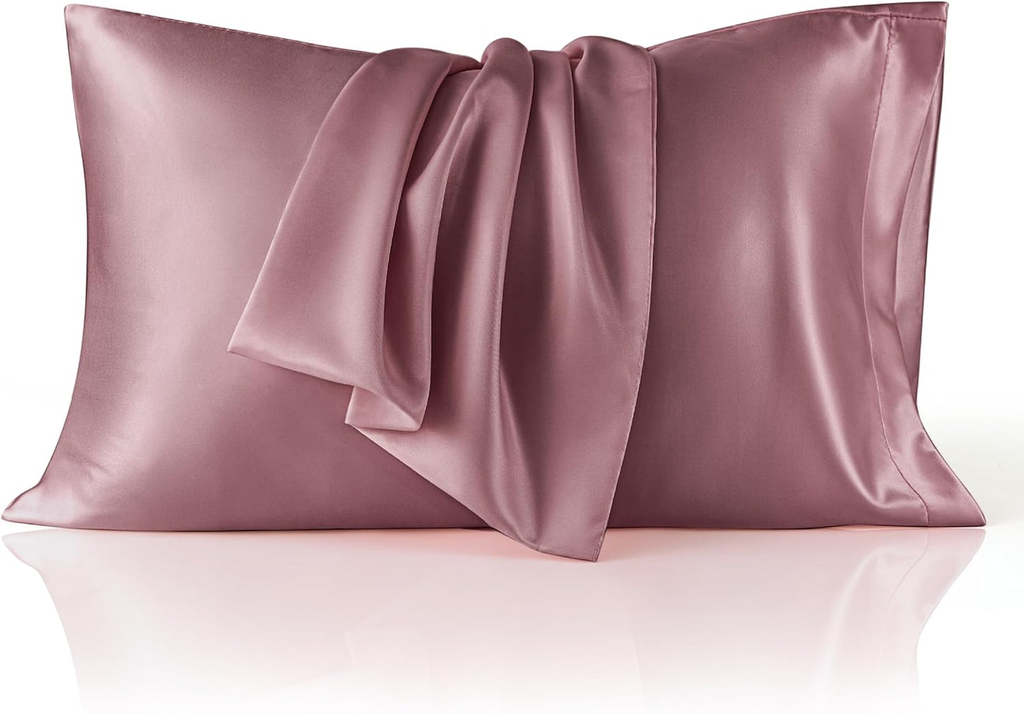 Bedsure King Size Satin Pillowcase Set - Silky Nostalgia Rose Pillow Cases for Hair & Skin | 20x36 Inches, 2-Pack