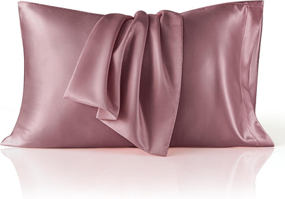 Bedsure King Size Satin Pillowcase Set - Silky Nostalgia Rose Pillow Cases for Hair & Skin | 20x36 Inches, 2-Pack