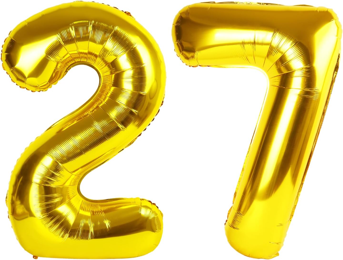 27-Inch Gold Number Balloons by [Brand Name] - Perfect for Birthday, Wedding & Graduation Celebrations