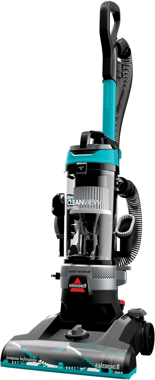 Bissell CleanView Rewind Vacuum - Bagless Design with Automatic Cord Rewind & Active Wand, Model 3534