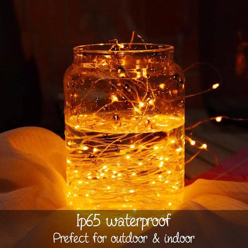 Ineximun LED Fairy Lights - 24 Pack Battery Operated 7Ft Warm White Mini String Lights | Waterproof for DIY Decor