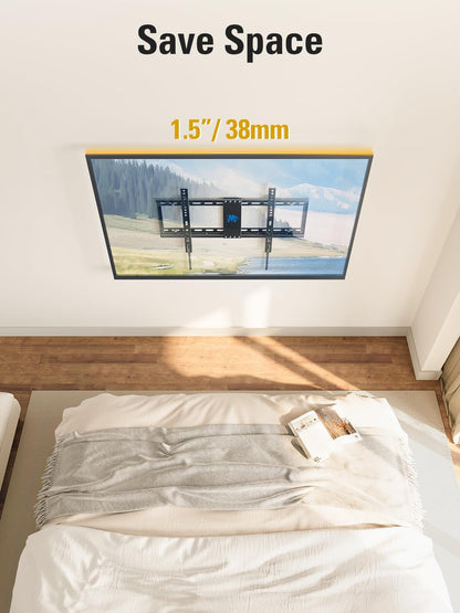 Mounting Dream TV Wall Mount - Universal Tilt Design for 37-75 Inch TVs | Supports Up to 132lbs