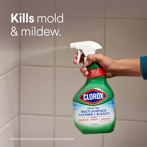 Clorox Clean-Up Multi-Surface Cleaner - Original Bleach Spray, 32 Fl Oz, Pack of 3